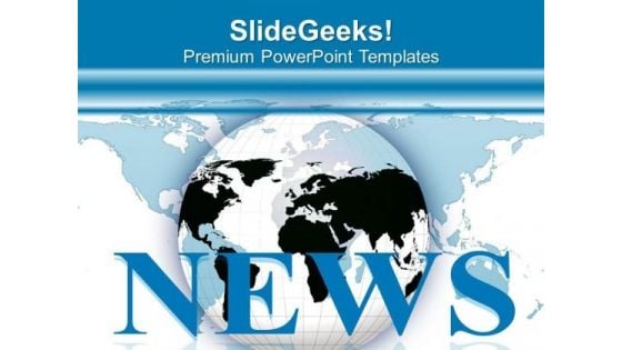 Watch Global News For Current Knowledge PowerPoint Templates Ppt Backgrounds For Slides 0613