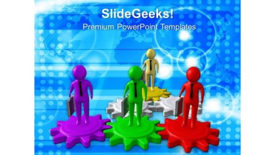 Watch Out For Gearing Position PowerPoint Templates Ppt Backgrounds For Slides 0713