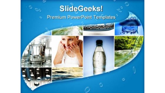 Water Collage Nature PowerPoint Templates And PowerPoint Backgrounds 0811