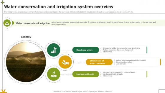 Water Conservation And Irrigation System Overview Adopting Sustainable Farming Techniques Water Conservation And Irrigation System Overview Adopting Sustainable Farming Techniques