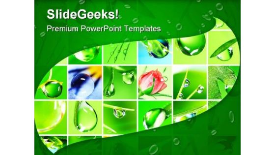 Water Drop Nature PowerPoint Themes And PowerPoint Slides 0811