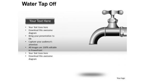 Water Faucet Ppt Graphics Clipart Slides