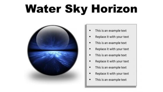 Water Sky Horizon Abstract PowerPoint Presentation Slides C