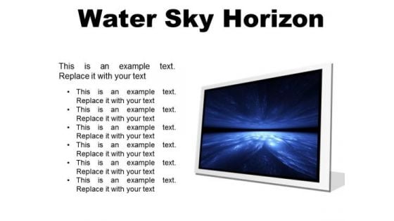 Water Sky Horizon Abstract PowerPoint Presentation Slides F