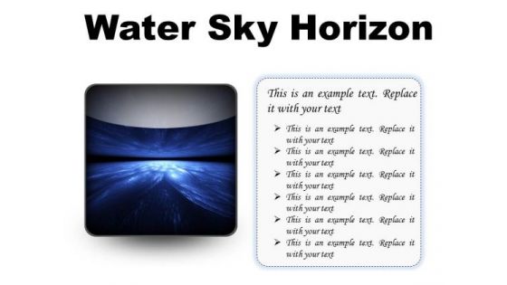 Water Sky Horizon Abstract PowerPoint Presentation Slides S