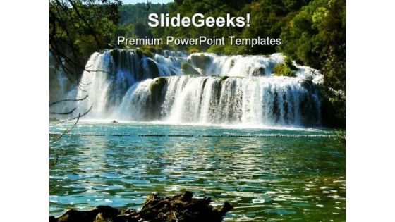 Waterfalls Beauty PowerPoint Templates And PowerPoint Backgrounds 0811