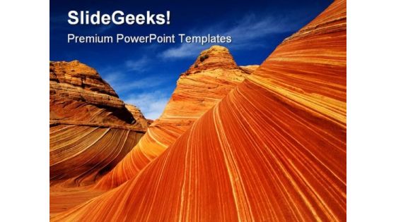 Wave In Desert Nature PowerPoint Themes And PowerPoint Slides 0711