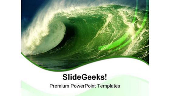 Wave Nature PowerPoint Templates And PowerPoint Backgrounds 0811