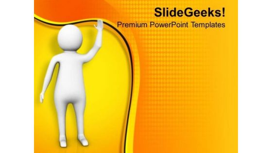 Wave Your Hand For Your Friends PowerPoint Templates Ppt Backgrounds For Slides 0613