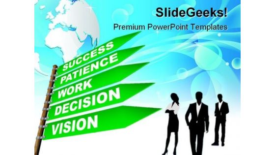 Way To Success Business PowerPoint Templates And PowerPoint Backgrounds 0811