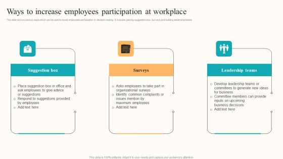 Ways Increase Employees Developing Employee Centric Marketing Program Template Pdf