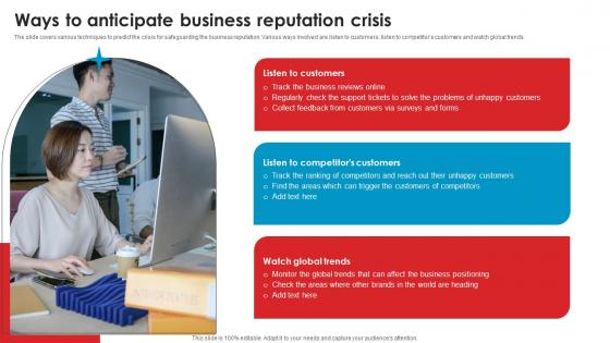 Ways To Anticipate Business Reputation Strategic Guide Crisis Communication Planning Diagrams Pdf