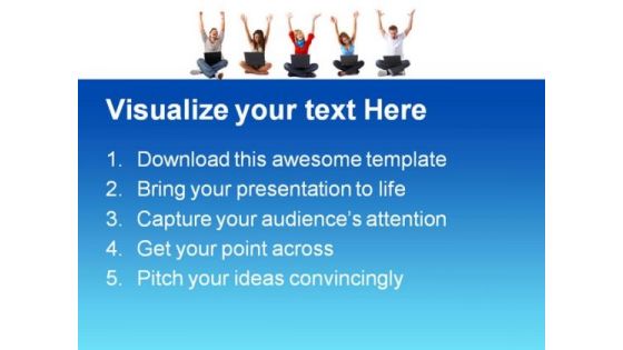 We Won Success PowerPoint Themes And PowerPoint Slides 0811