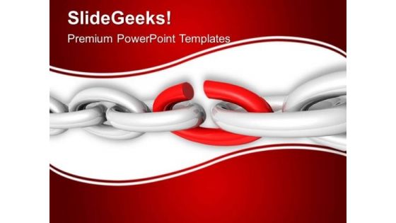 Weak Link Business PowerPoint Templates And PowerPoint Themes 0412