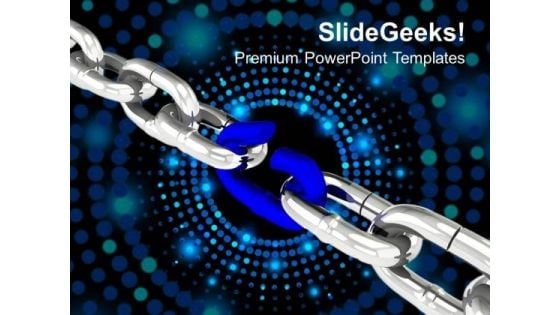 Weak Link In Chain Business Security PowerPoint Templates Ppt Background For Slides 1112