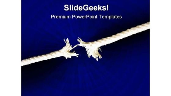 Weak Thread Metaphor PowerPoint Backgrounds And Templates 1210