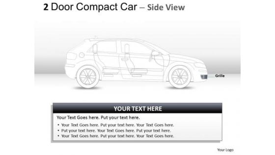 Wealth 2 Door Gray Car Side PowerPoint Slides And Ppt Diagram Templates