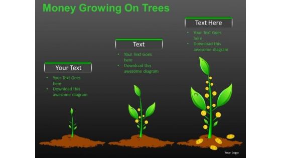 Wealthy Money Growing On Trees PowerPoint Slides And Ppt Diagram Templates