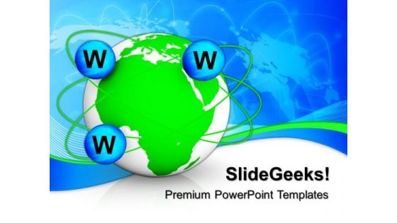 Web Based Global Communication PowerPoint Templates And PowerPoint Themes 0712