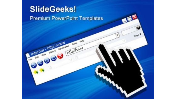 Web Browser Internet PowerPoint Templates And PowerPoint Backgrounds 0811