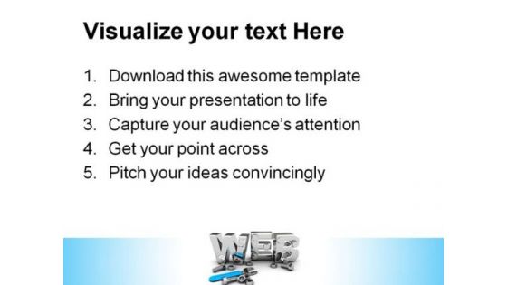 Web Construction Technology PowerPoint Templates And PowerPoint Backgrounds 0211