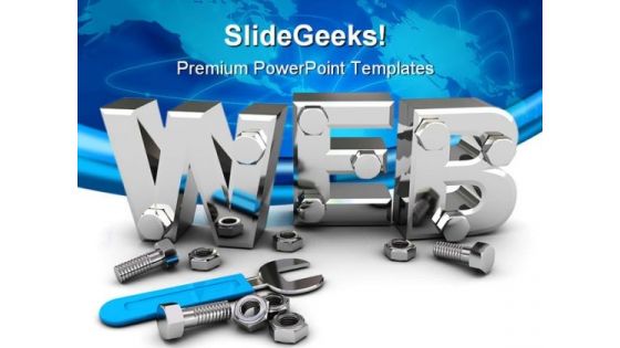 Web Construction Technology PowerPoint Templates And PowerPoint Backgrounds 0211
