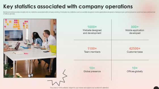 Web Consulting Business Key Statistics Associated With Company Operations