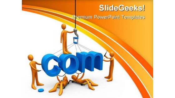Web Design Internet PowerPoint Template 0810