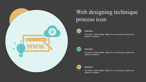 Web Designing Technique Process Icon Professional Pdf
