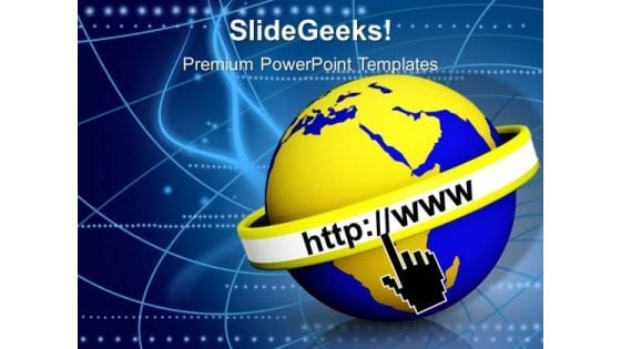 Web Earth Globe PowerPoint Templates And PowerPoint Themes 1112