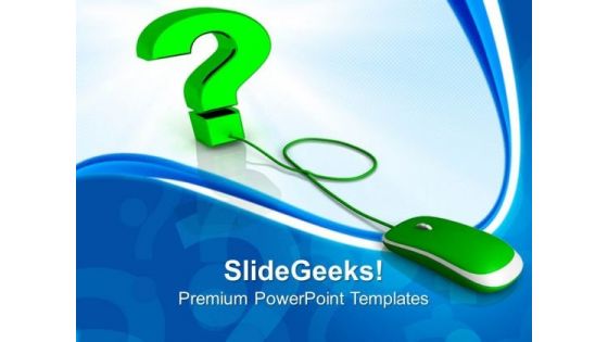 Web Question Communication PowerPoint Templates And PowerPoint Themes 0912