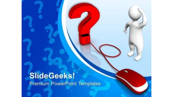 Web Question Mouse PowerPoint Templates And PowerPoint Themes 0912