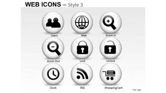 Web Zoom In Out Icons PowerPoint Slides And Ppt Diagram Templates