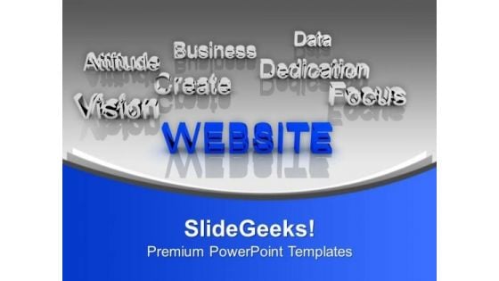Website At Forefront Business Concept PowerPoint Templates Ppt Backgrounds For Slides 0113 Website At Forefront Business Concept PowerPoint Templates Ppt Backgrounds For Slides 0113
