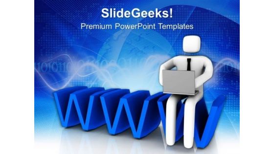 Website Is The New Address Of Business PowerPoint Templates Ppt Backgrounds For Slides 0513