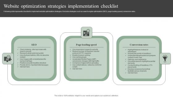 Website Optimization Strategies Implementationefficient Marketing Tactics Elements Pdf