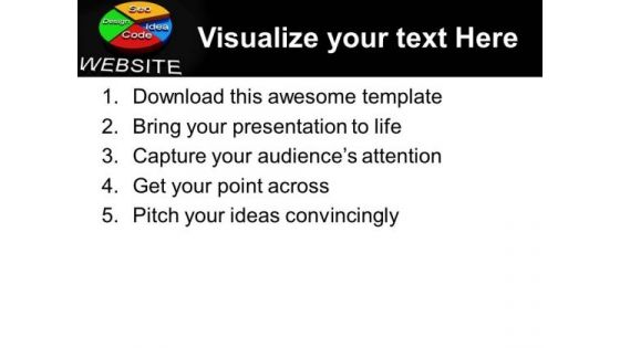 Website Pie Chart Design Seo Concept Business PowerPoint Templates Ppt Backgrounds For Slides 1112
