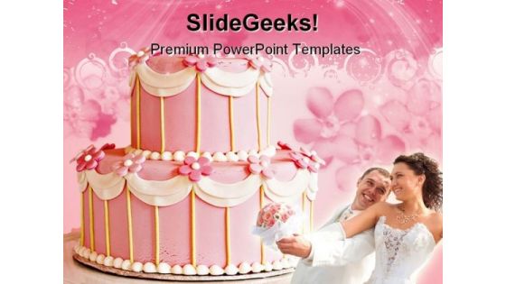 Wedding Cake Family PowerPoint Templates And PowerPoint Backgrounds 0211