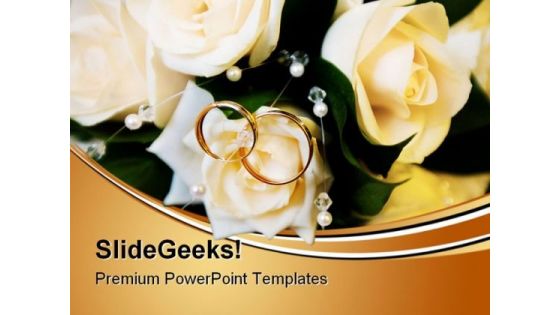 Wedding Rings Events PowerPoint Templates And PowerPoint Backgrounds 0411