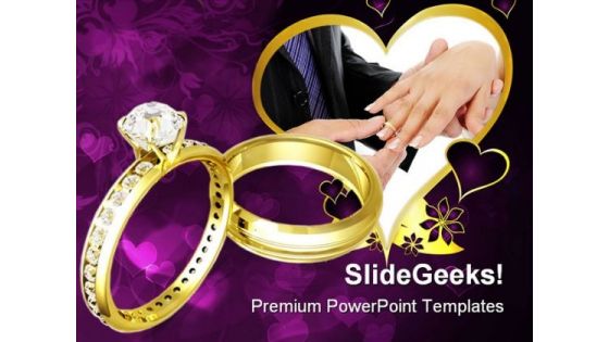 Wedding Rings People PowerPoint Templates And PowerPoint Backgrounds 0311