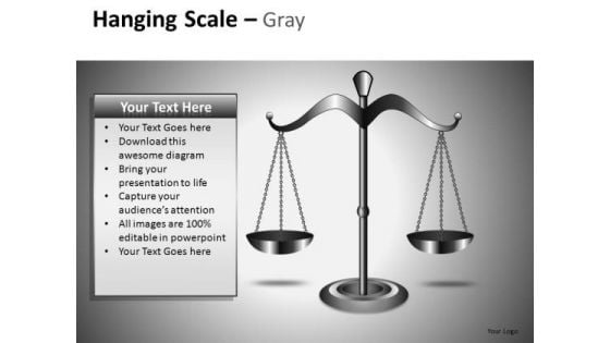 Weighing Scale PowerPoint Clipart Graphics Slides