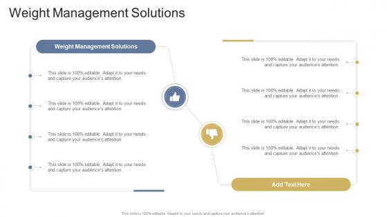 Weight Management Solutions In Powerpoint And Google Slides Cpb