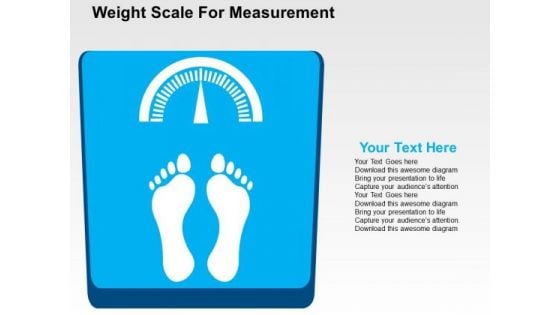 Weight Scale For Measurement PowerPoint Template