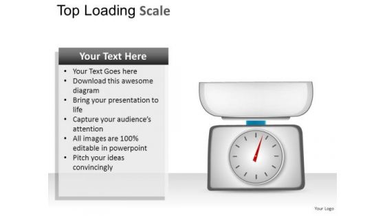 Weight Top Loading Scale PowerPoint Slides And Ppt Diagram Templates