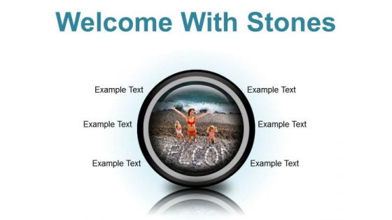 Welcome With Stones Beach PowerPoint Presentation Slides Cc