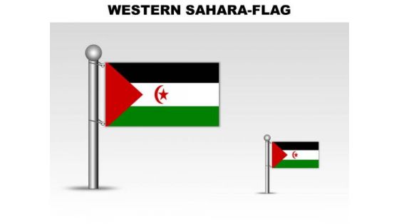 Western Sahara Country PowerPoint Flags
