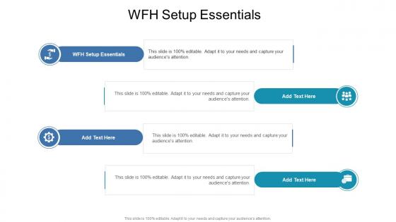 WFH Setup Essentials In Powerpoint And Google Slides Cpb