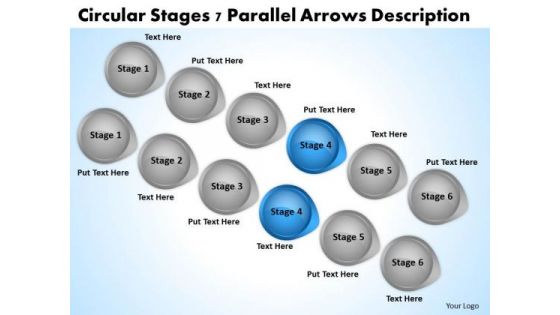 What Is Parallel Processing Circular Stages 7 Arrow Description PowerPoint Slides