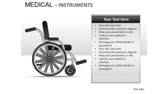 Wheel Chair Medical Instrument PowerPoint Slides And Ppt Template Diagrams