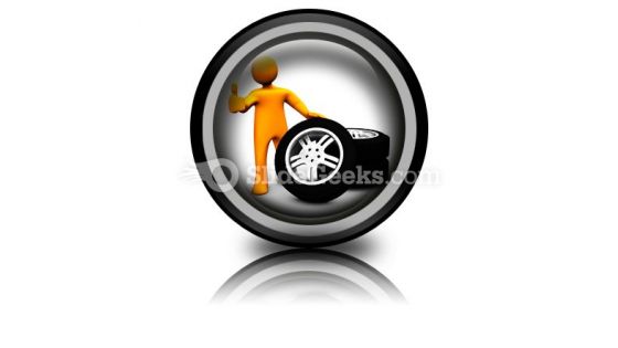 Wheel Garage Ok Ppt Icon For Ppt Templates And Slides Cc